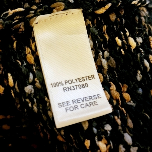 Cato Colorblock Knit Sweater Women's XL Collared Button V-Neck Comfy Cozy Winter - Picture 8 of 9